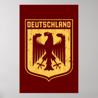 Deutschland Eagle - German Coat of Arms Poster