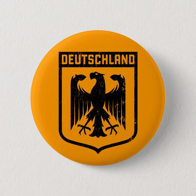 Deutschland Eagle -  Germany Coat of Arms Button (Front)