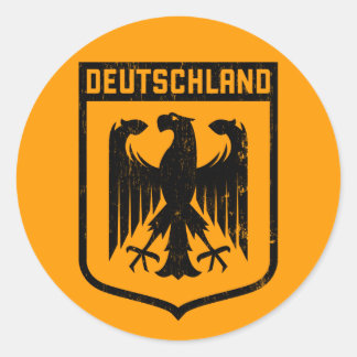 Deutschland Eagle - Germany Coat of Arms Classic Round Sticker