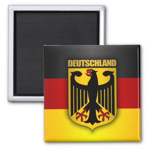 Deutschland Flag and Coat of Arms Magnet