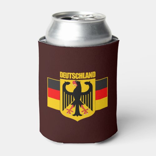 Deutschland Flag  Coat of Arms Can Cooler