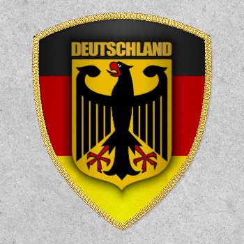 Deutschland Flag & Coat Of Arms Patch by NativeSon01 at Zazzle