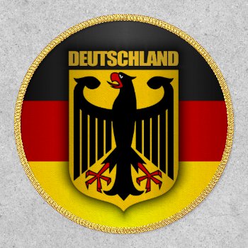 Deutschland Flag & Coat Of Arms Patch by NativeSon01 at Zazzle