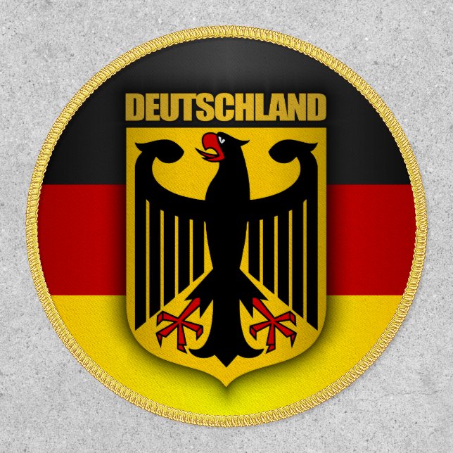 Deutschland Flag & Coat of Arms Patch (Front)