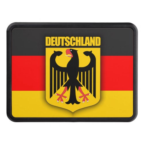Deutschland Flag  Coat of Arms Trailer Hitch Cover