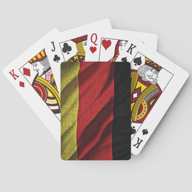 Deutschland flag poker cards (Back)
