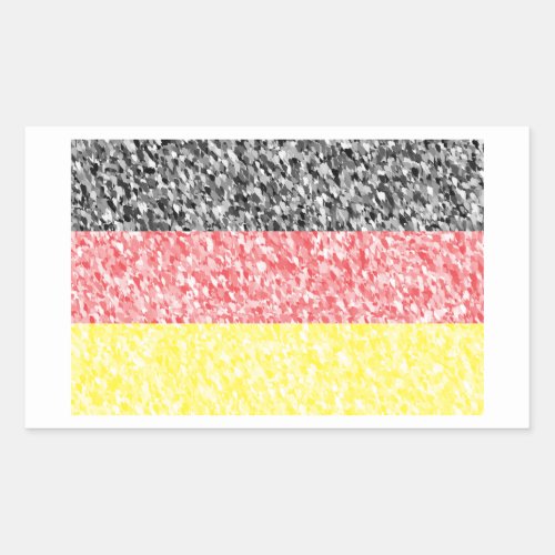 Deutschland Flagge _ Germany Flag Rectangular Sticker