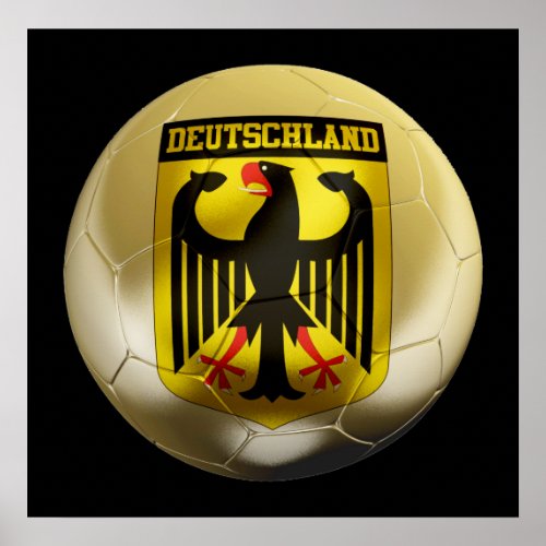 Deutschland Football1 Poster