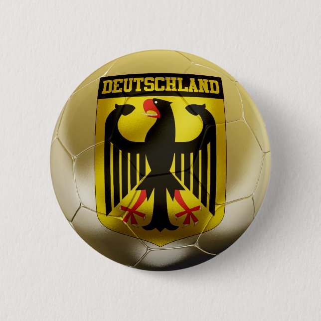 Deutschland Football Pinback Button (Front)