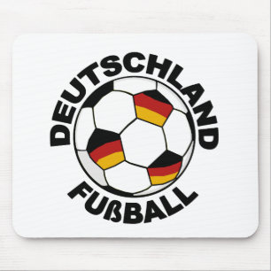 Deutschland Fußball design Mouse Pad