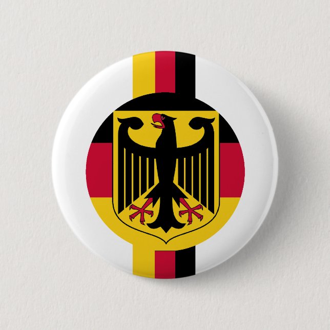 Deutschland Fussball Eagle Colours design Button (Front)