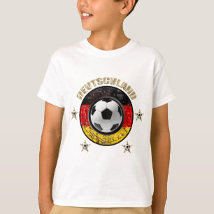 Deutschland Fussball Flagge Vier Sterne T-Shirt