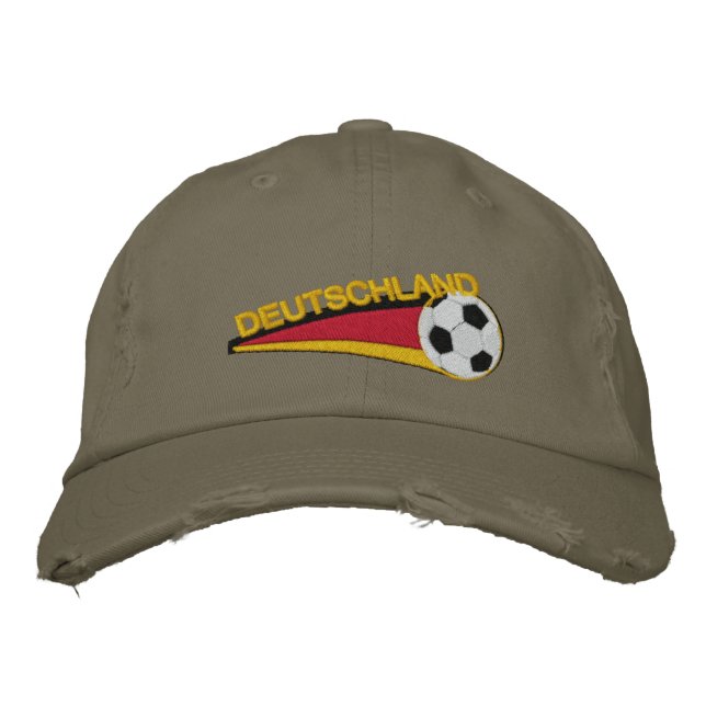 Deutschland fussball Ladies embroidered cap (Front)