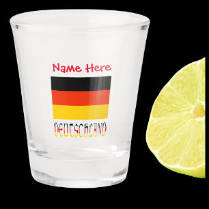 Deutschland German Flag Red Personalization  Shot Glass