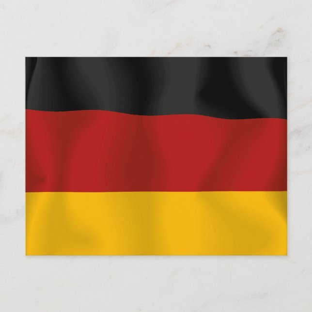 Deutschland Germany Bundesflagge Flag Postcard (Front)