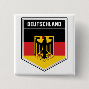 Deutschland/Germany Flag Shield Button