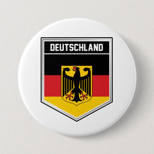 Deutschland/Germany Flag Shield Button