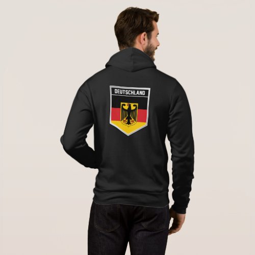 DeutschlandGermany Flag Shield Hoodie