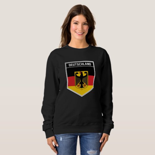 DeutschlandGermany Flag Shield Sweatshirt