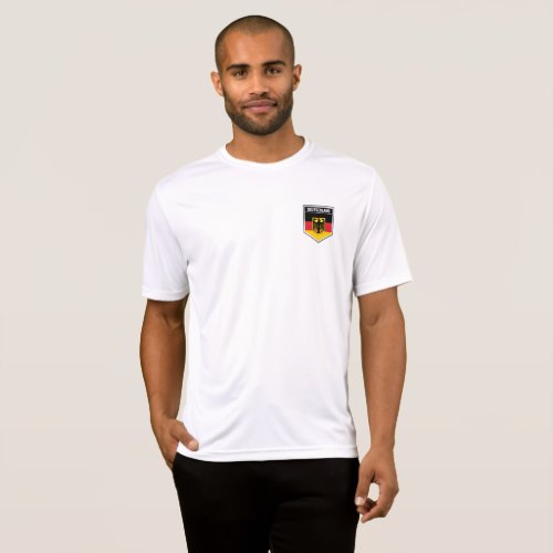 DeutschlandGermany Flag Shield T_Shirt