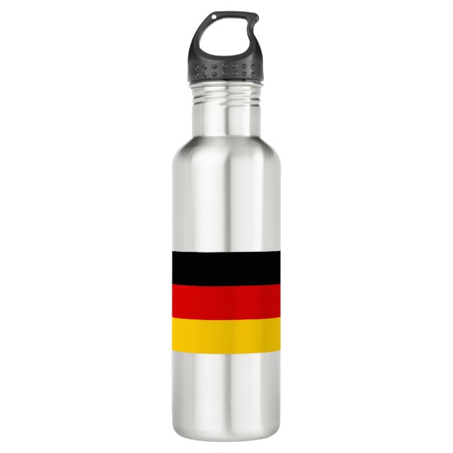 Deutschland - Germany Flag Stainless Steel Water Bottle (Front)