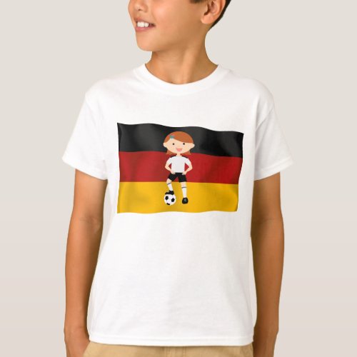 Deutschland Germany Fuball Mdchen 3 T_Shirt