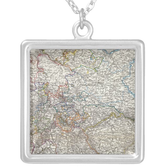 Deutschland - Germany Silver Plated Necklace (Front)