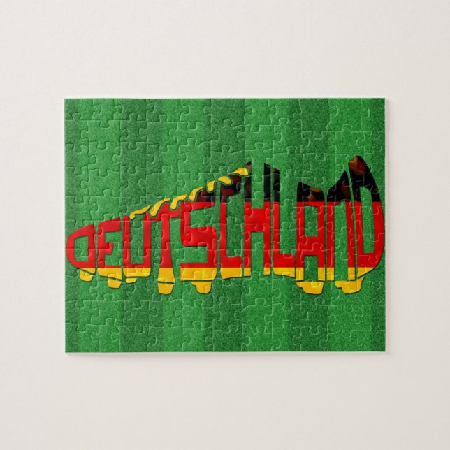 Deutschland Germany Soccer Cleat Jigsaw Puzzle (Horizontal)