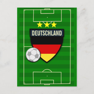Deutschland Germany Soccer Postcard