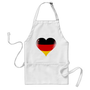 Deutschland heart adult apron
