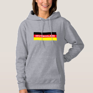 Deutschland in German Flag Colors Hoodie