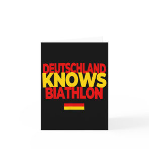 Deutschland Knows Biathlon - Germany Biathlon  Card