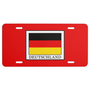 Deutschland License Plate