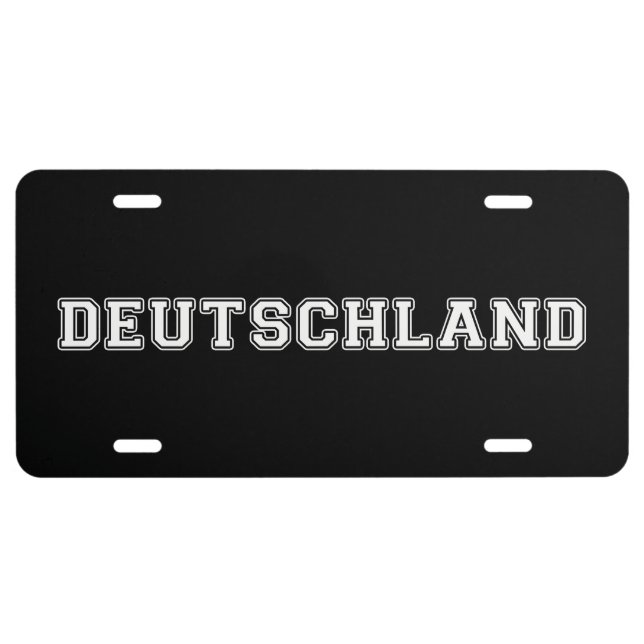 Deutschland License Plate (Front)