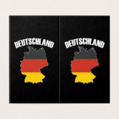 Deutschland Map - German Flag - Germany Travel (Outside Unfolded)