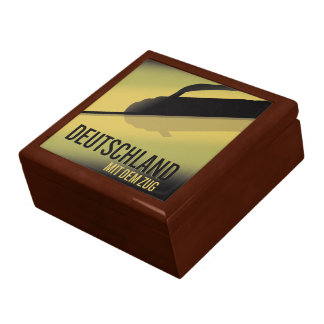 Deutschland mit dem zug postcard jigsaw puzzle gift box
