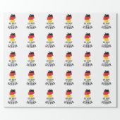 Deutschland Not Angry Just German Wrapping Paper (Flat)