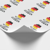 Deutschland Not Angry Just German Wrapping Paper (Corner)