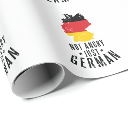 Deutschland Not Angry Just German Wrapping Paper