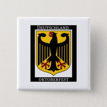 Deutschland Oktoberfest German Coat Of Arms Print Pinback Button by CreativeContribution at Zazzle