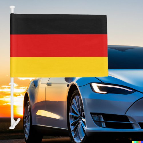 Deutschland Tricolor Germany  Car Flag