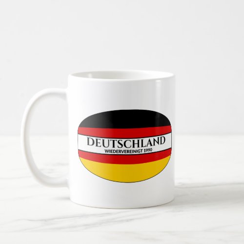 Deutschland Wiedervereinigt 1990 German Flag Coffee Mug
