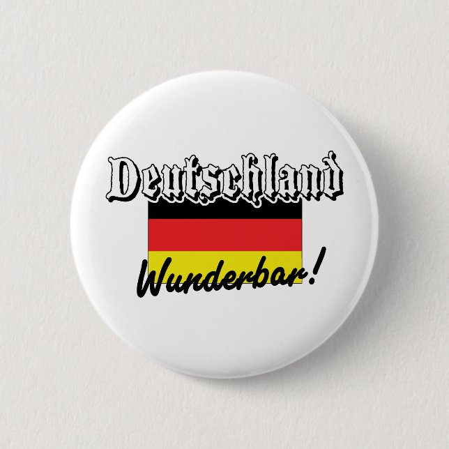 Deutschland Wunderbar Pinback Button (Front)