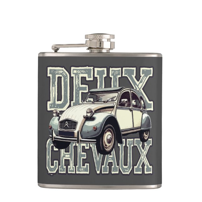 Deux Chevaux Flask (Front)