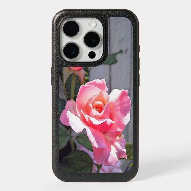 Deux Rose iPhone 15 Pro Case (Back)