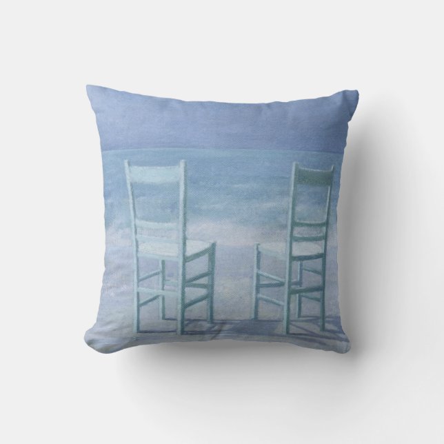 Deux Throw Pillow (Front)