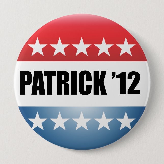 DEVAL PATRICK PINBACK BUTTON (Front)