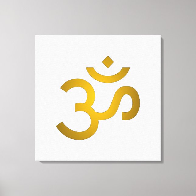 Devanagari om  canvas print (Front)