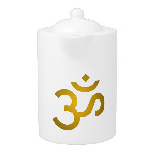 Devanagari om _ White Teapot