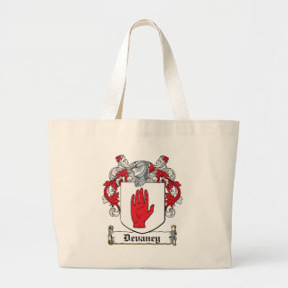 Devaney Family Crest Large Tote Bag